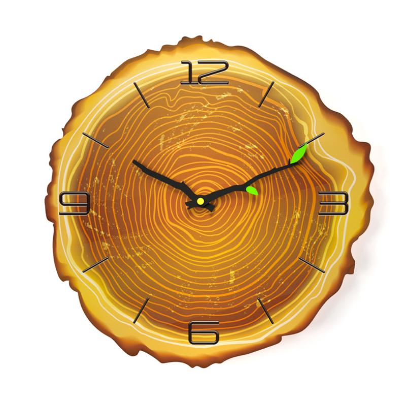 Rynx | Wood Annual Rings Wall Clock