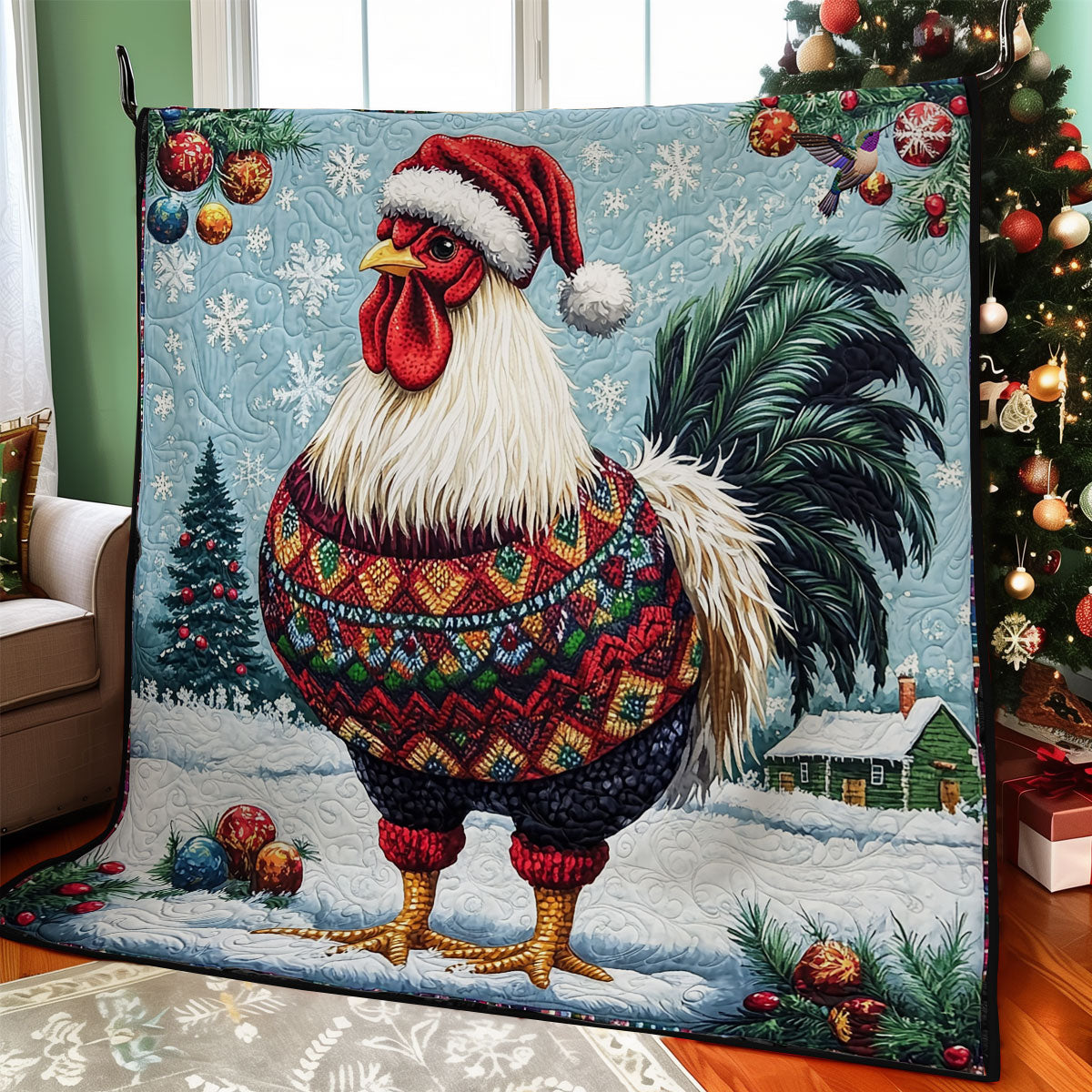 Rynx | Santa Chicken Quilt