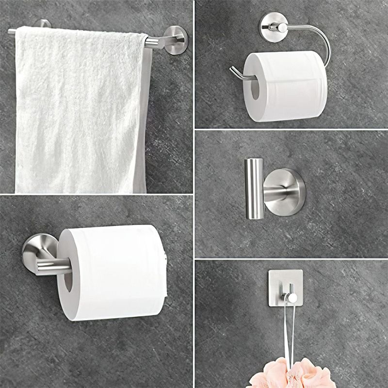 Rynx | Metal Simple Bathroom Accessories as a Single Piece or in a Set in Silver