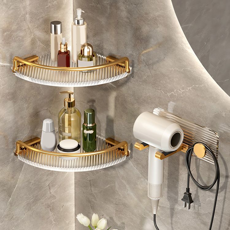 Rynx | Modern Golden Bathroom Accessories Single Piece or in Set with Bathroom Shelf