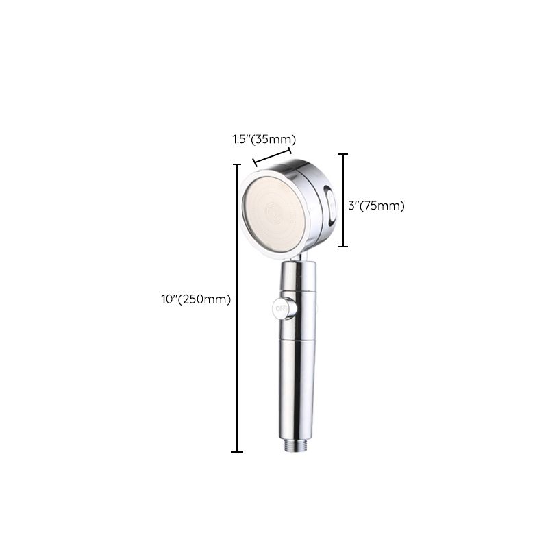 Rynx | Modern Handheld Showerhead 3 Spray Round Metal Shower Heads