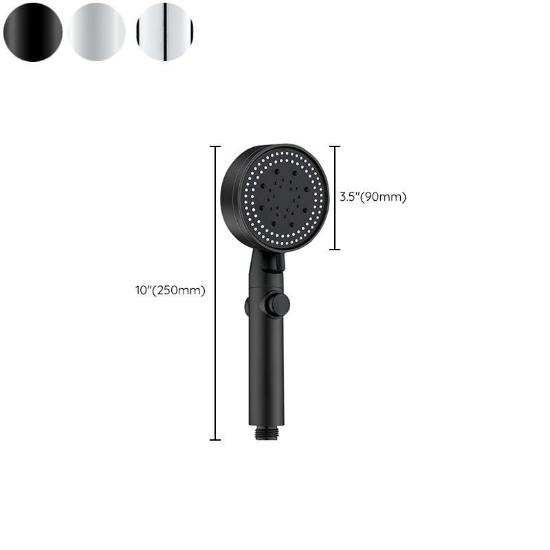 Rynx | Round Handheld Showerhead Modern Plastic Head with Self-Cleaning