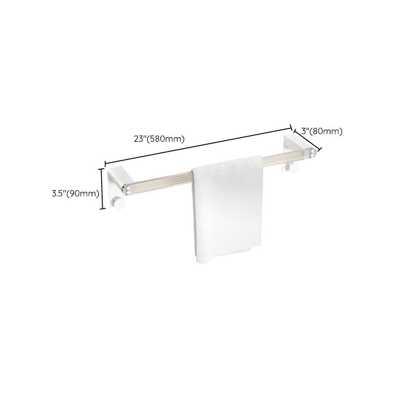 Rynx | White metal and acrylic bathroom accessories as single item or in set with bathroom shelf
