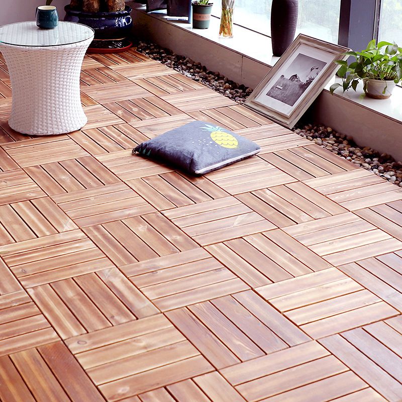 Rynx | Pine Floor Tile Water Resistant Click-Lock Traditional Wood Floor for Living Room