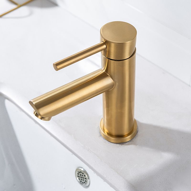 Rynx | 1-handle gold nickel wide-range fitting Single-hole lever washbasin fitting with drain