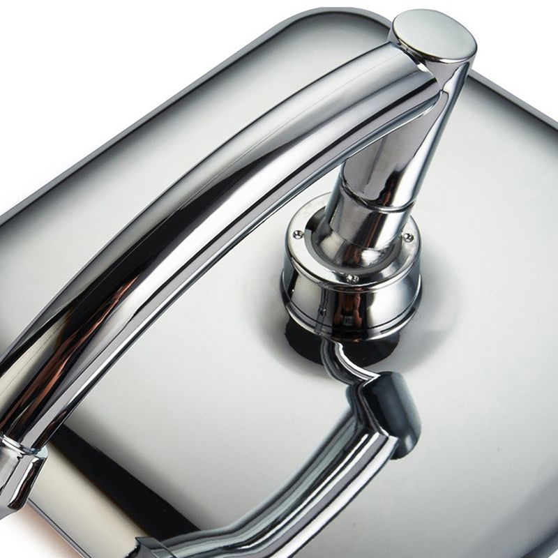 Rynx | Modern Square Showerhead Combo Chrome Rainfall Showerhead