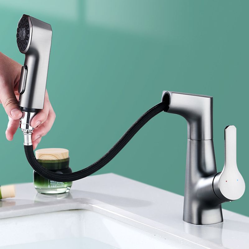 Rynx | Modern Faucet Solid Copper Centerset Bathroom Faucet