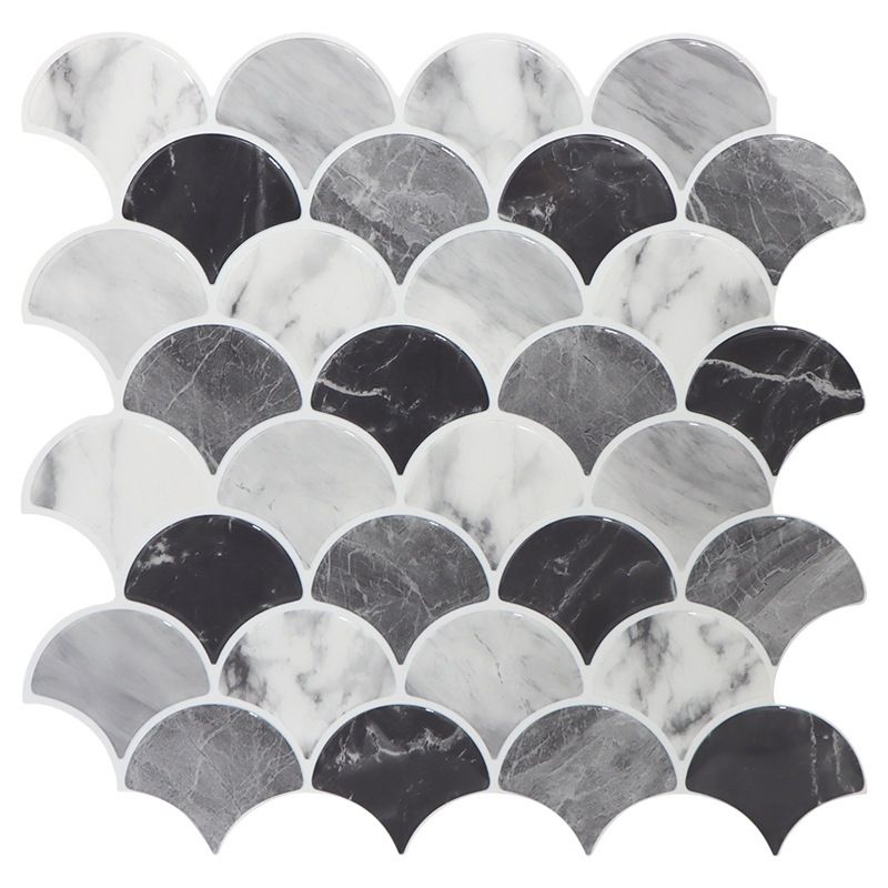 Rynx | Modern Peel and Stick Tiles PVC Fish Scales Peel and Stick Trim
