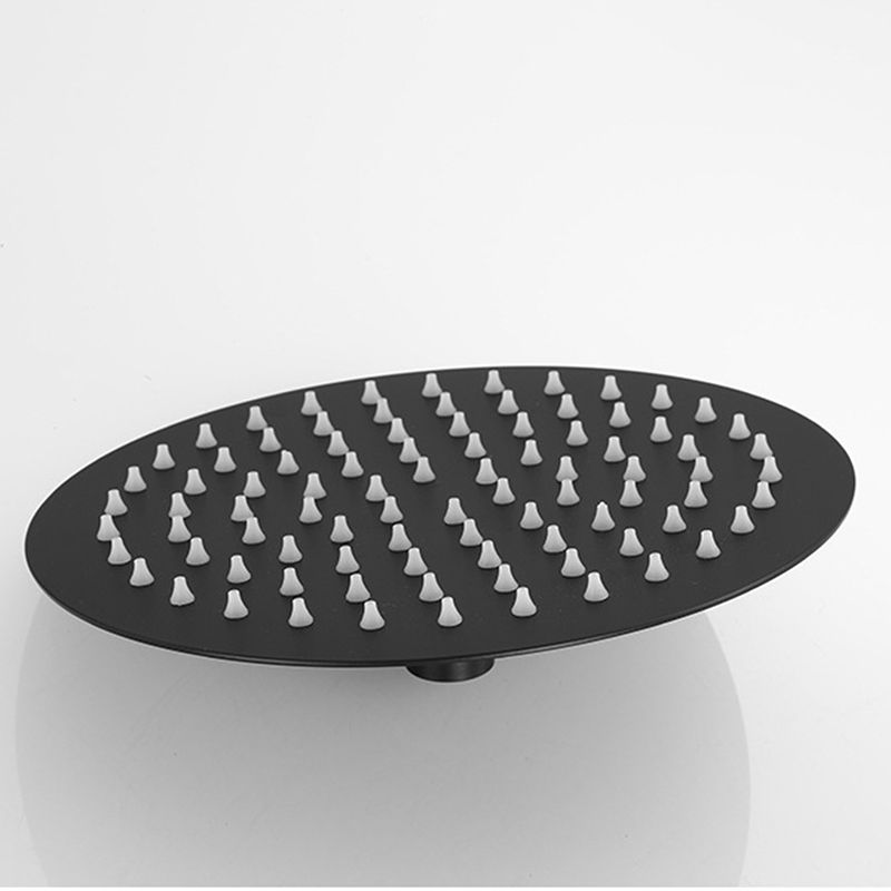 Rynx | Square and Round Shower Head made of Stainless Steel, Fixed Mounted Ceiling Shower Head in Black
