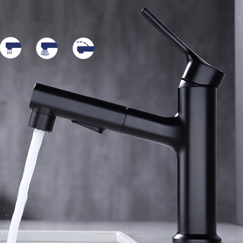 Rynx | Round Vessel Sink Bathroom Faucet Simple Style Faucet with Brass Material
