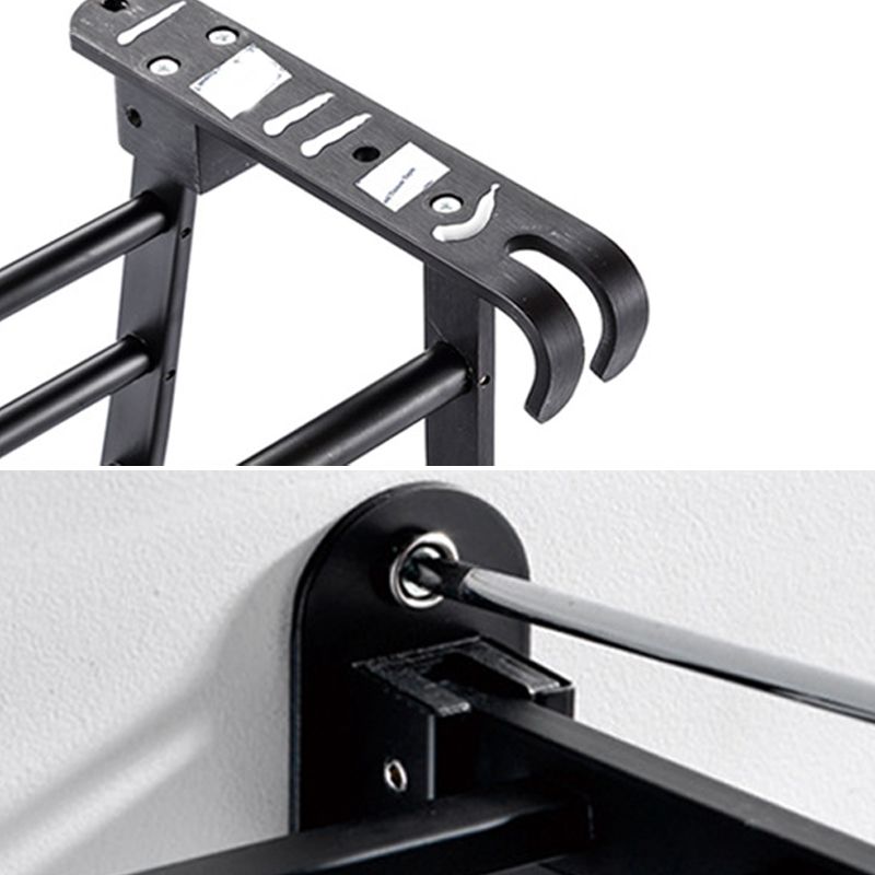 Rynx | Modern Bathroom Accessories Black Paper Holder Bathroom Shelf Bathroom Accessory Set