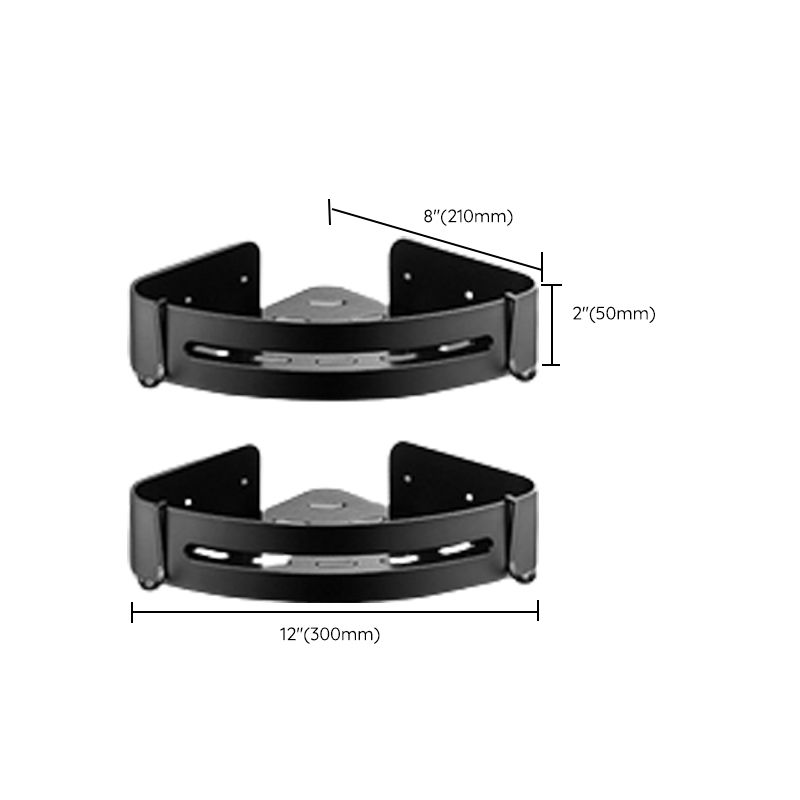 Rynx | Modern Bathroom Accessories Black Paper Holder Bathroom Shelf Bathroom Accessory Set