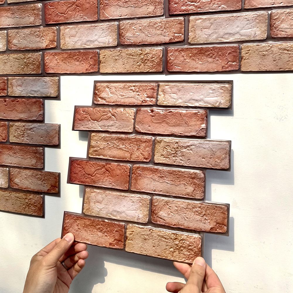 Rynx | Modern 3D Brick Wall Panel Peel and Stick Waterproof Wall Covering