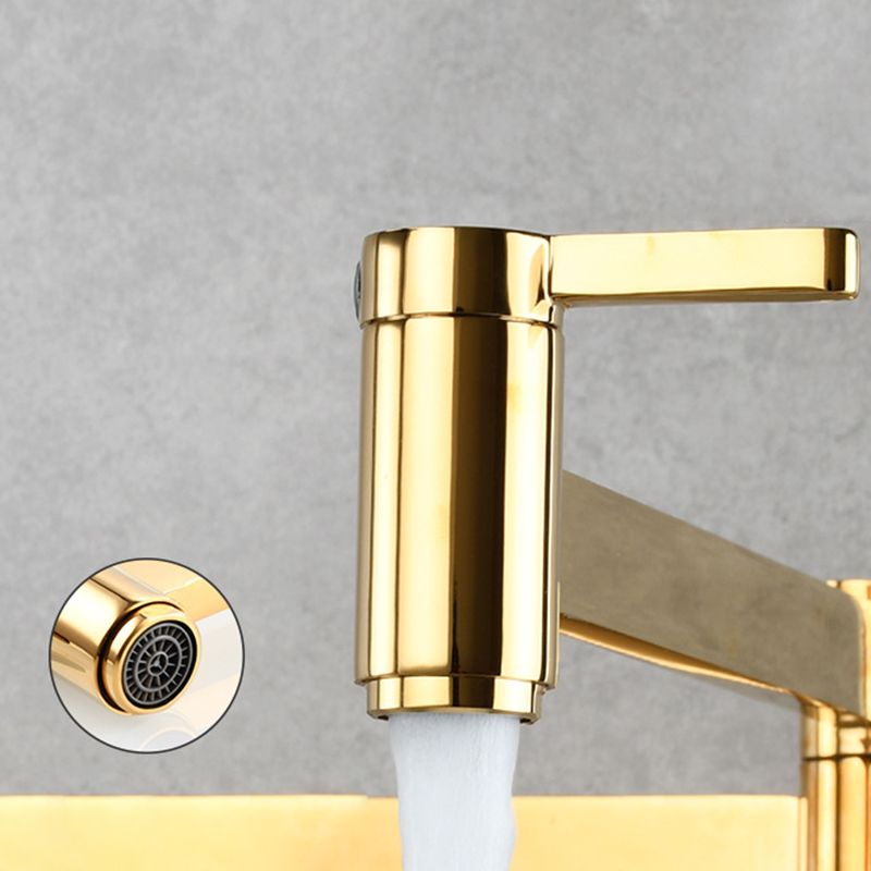 Rynx | Beautiful Wall-Mounted Brass Fixtures Stain-Resistant Wall-Mounted Bathroom Faucet