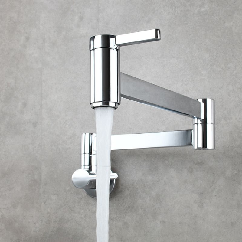 Rynx | 1-handle brushed nickel widespread faucet 1-hole wall-mounted bathroom faucet with brass