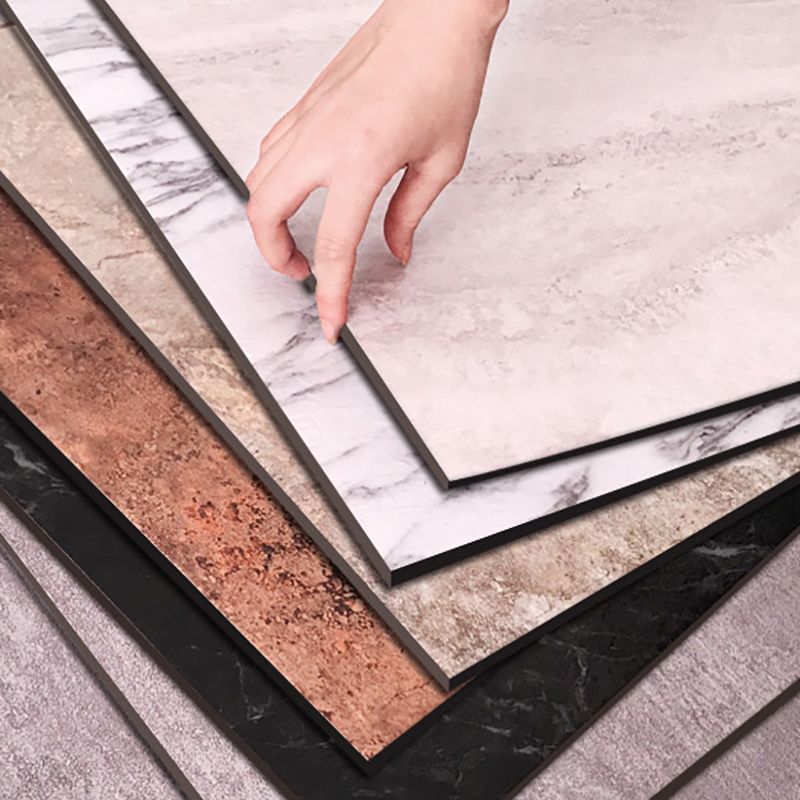 Rynx | Modern Water-Repellent Plastic Flooring Fabric Look Square Edge Floor Tiles