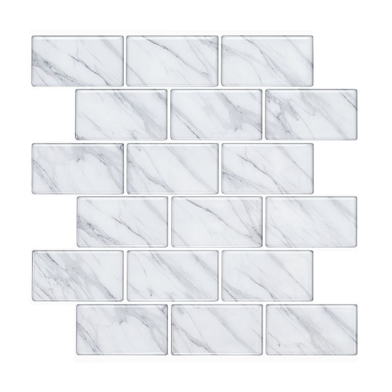 Rynx | Modern Peel & Stick Mosaic Tile PVC Herringbone Peel and Stick Wall Tile
