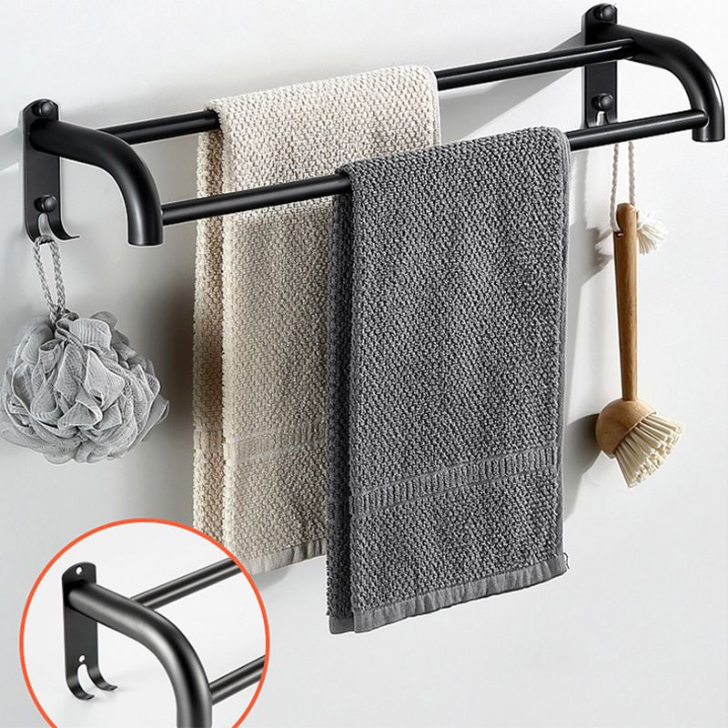 Rynx | Modern Bathroom Accessories Black Paper Holder Bathroom Shelf Bathroom Accessory Set