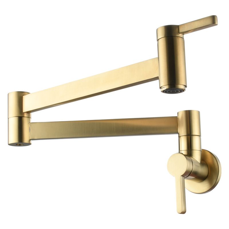 Rynx | Beautiful Wall-Mounted Brass Fixtures Stain-Resistant Wall-Mounted Bathroom Faucet