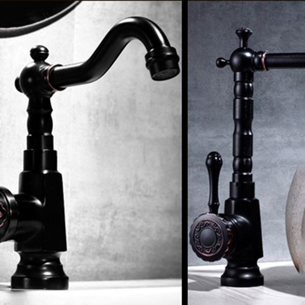 Rynx | Glam Style Basin Faucet with Swivel Spout and Lever Handle