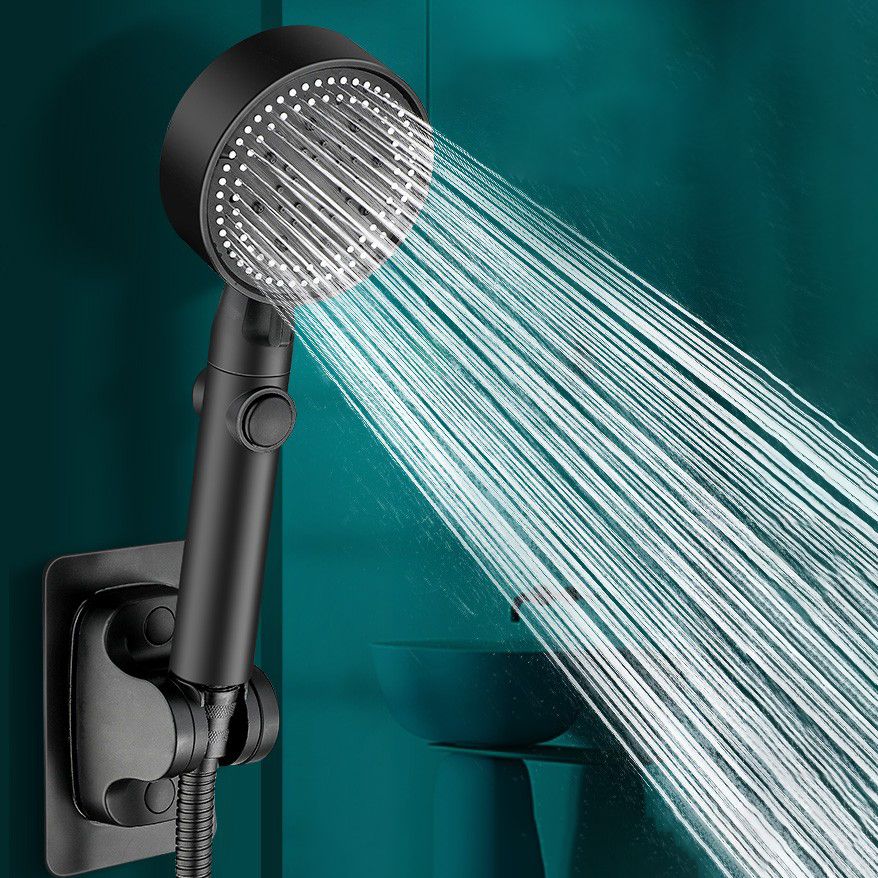 Rynx | Round Handheld Showerhead Modern Plastic Head with Self-Cleaning