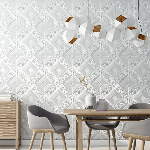 Rynx | Modern Tin Backsplash Cover Three-Dimensional Printing Wall Ceiling Panel