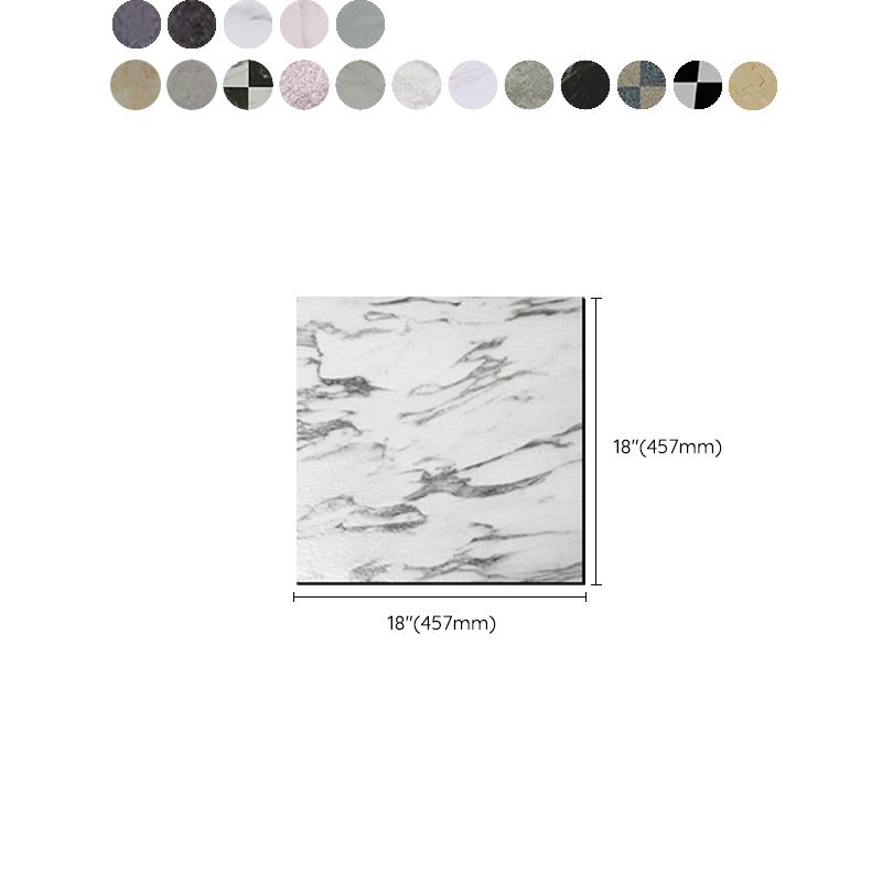 Rynx | Modern square plastic floor waterproof peel & stick floor tiles