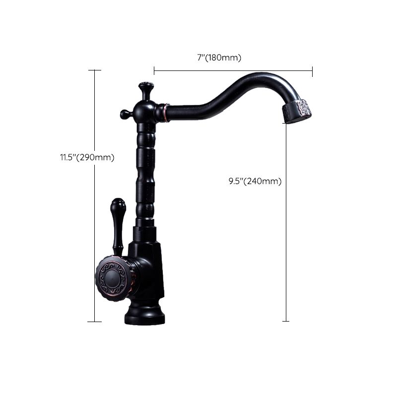 Rynx | Glam Style Basin Faucet with Swivel Spout and Lever Handle