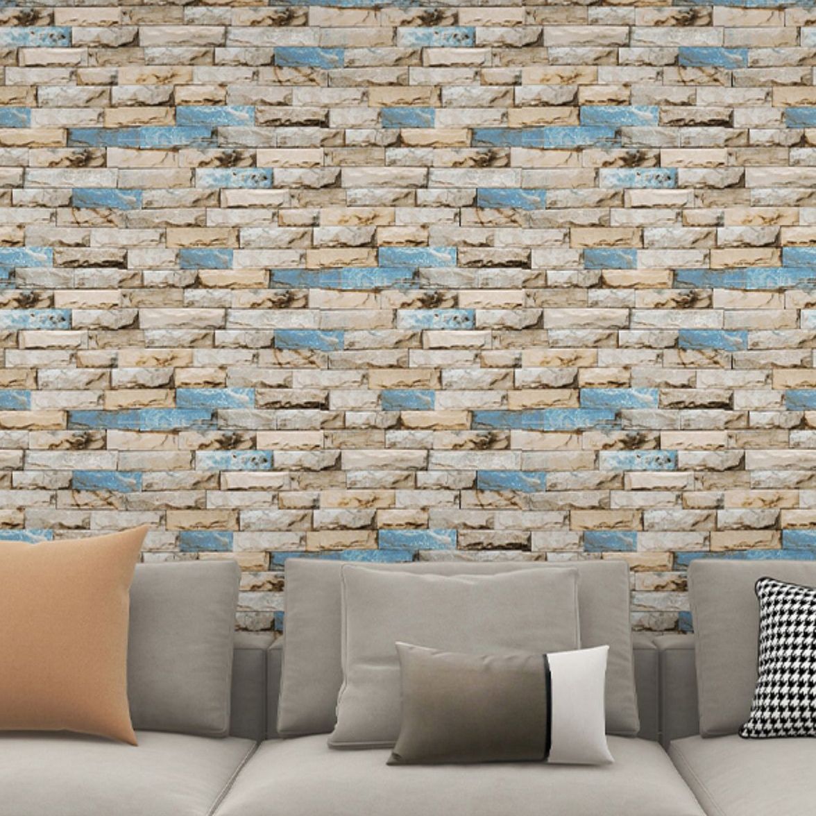 Rynx | Industrial Wall Plank Brick Pattern Bathroom and Living Room Wall Panels