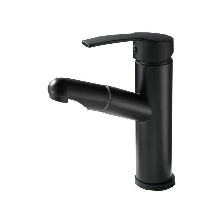 Rynx | Extendable simple bathroom sink faucet 1 hole single lever faucet