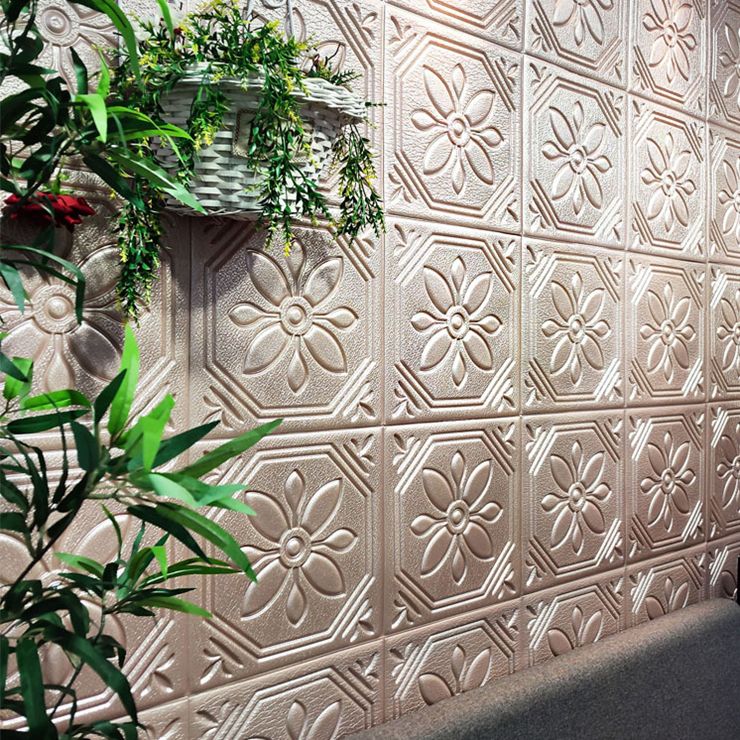 Rynx | Modern Wall Panel Floral 3D Print Peel and Stick Waterproof Wall Panels