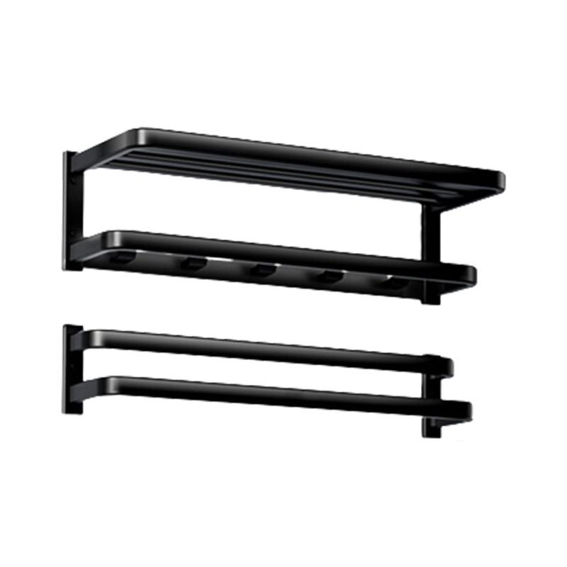 Rynx | Modern Bathroom Set Towel Bar Paper Holder Black Bathroom Accessory Set