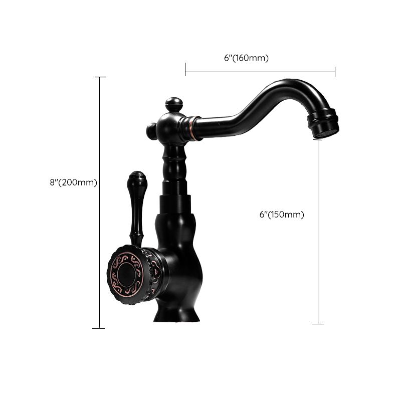 Rynx | Glam Style Basin Faucet with Swivel Spout and Lever Handle