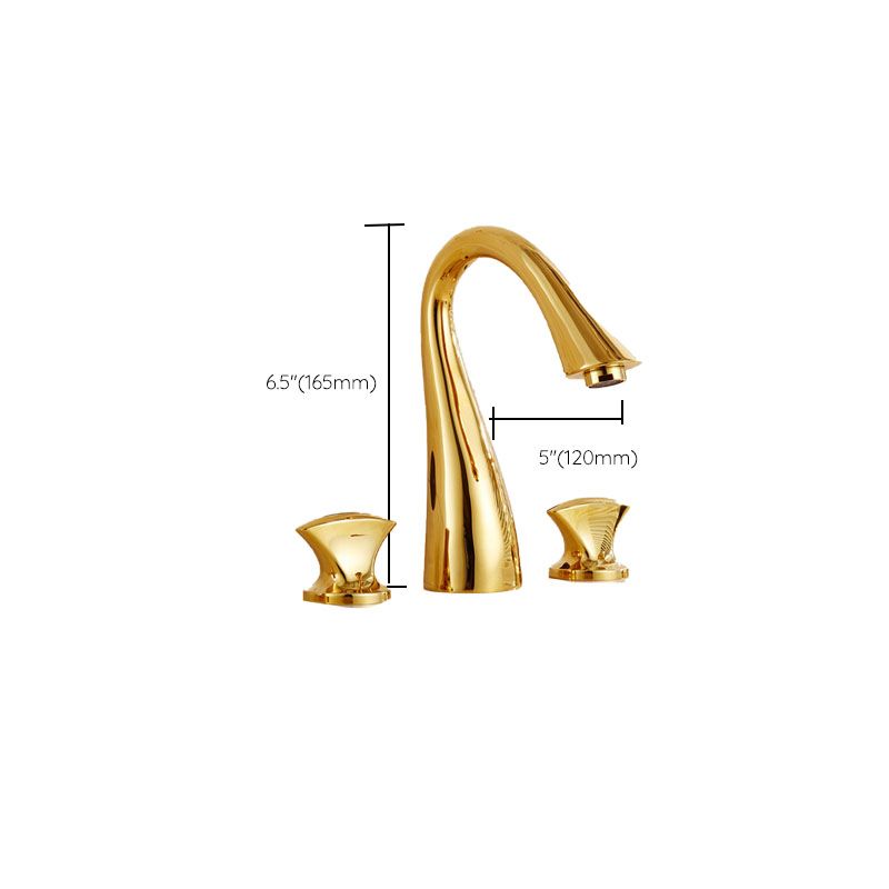Rynx | Traditional Roman Bathtub Faucet Set Copper Fixed Deck Mount with Handles