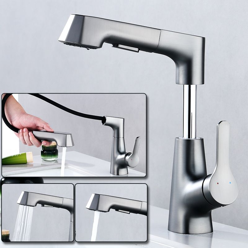 Rynx | Modern Faucet Solid Copper Centerset Bathroom Faucet