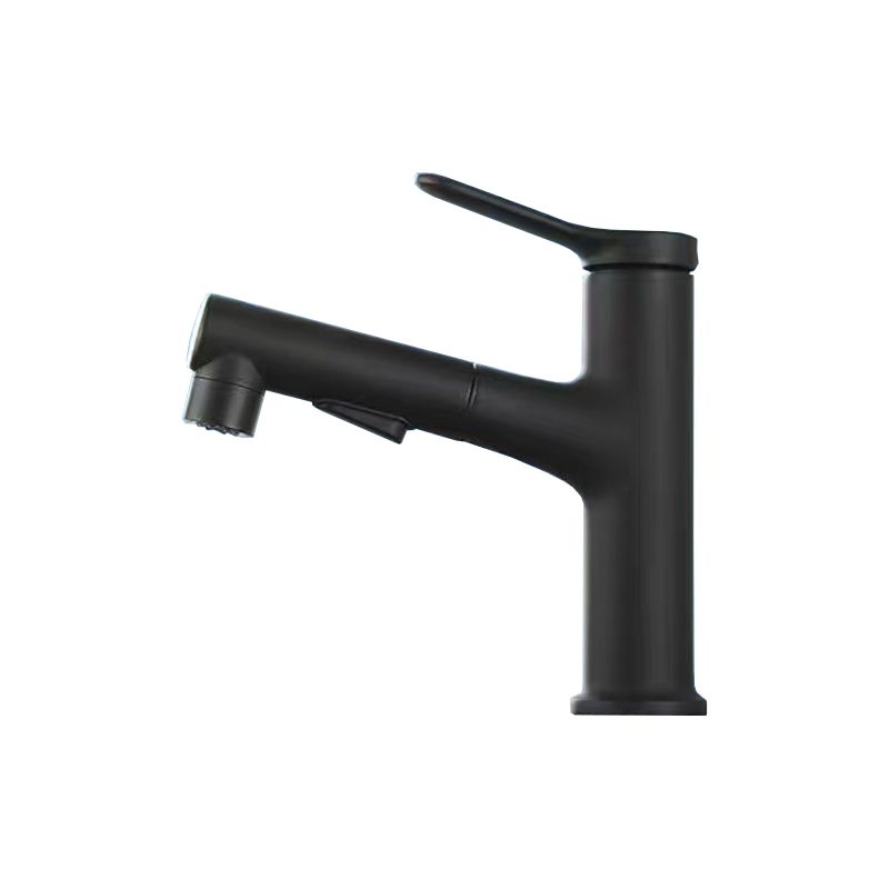 Rynx | Extendable simple bathroom sink faucet 1 hole single lever faucet