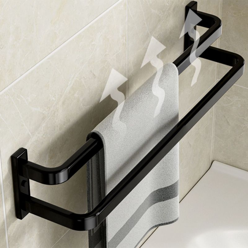 Rynx | Modern Bathroom Set Towel Bar Paper Holder Black Bathroom Accessory Set
