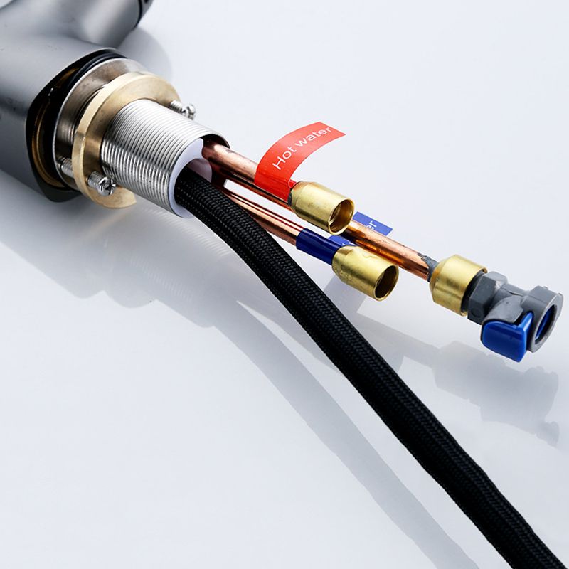 Rynx | Modern Faucet Solid Copper Centerset Bathroom Faucet