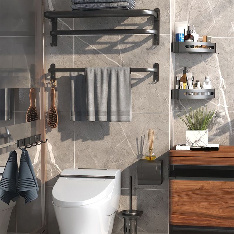 Rynx | Modern Bathroom Hardware Set Matte Black Metal Bathroom Accessories Kit