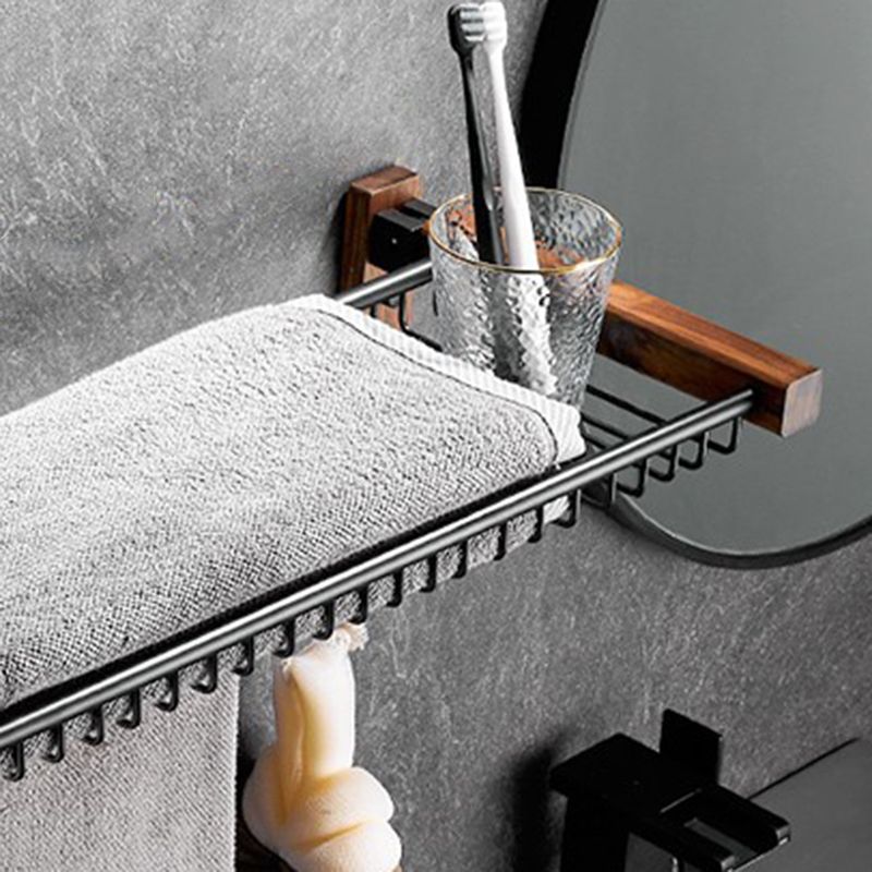 Rynx | Modern black bathroom set bathroom shelf towel bar bathroom accessories set
