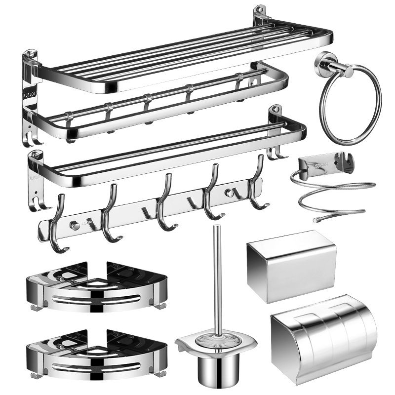 Rynx | Modern Bathroom Set Stainless Steel Bathroom Shelf Bathroom Accessory Set