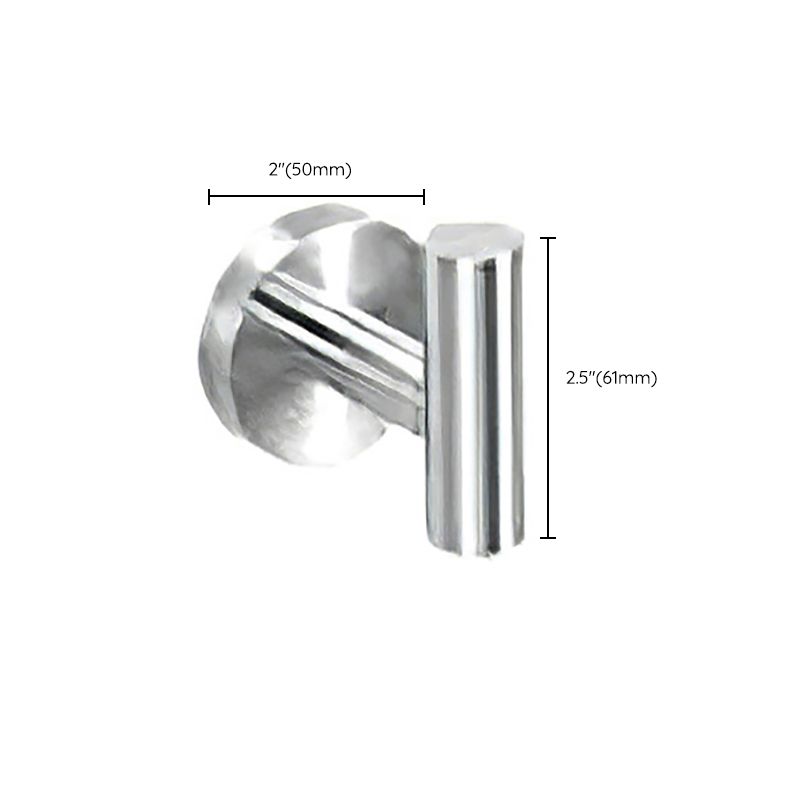 Rynx | Metal Simple Bathroom Accessories as a Single Piece or in a Set in Silver