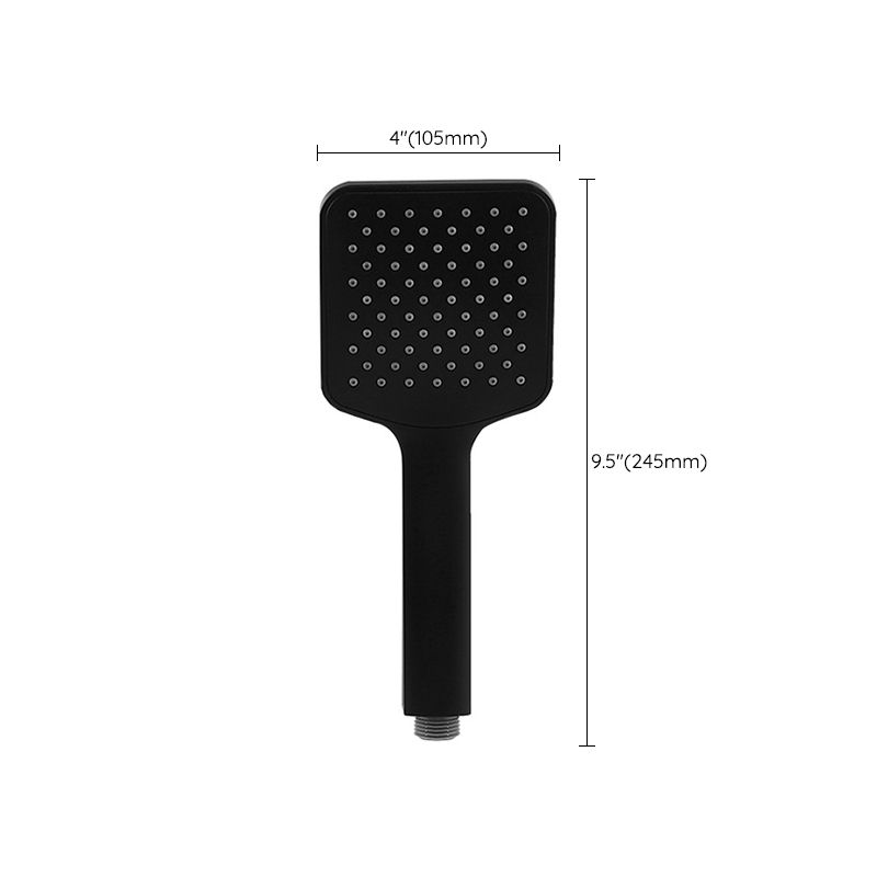 Rynx | Modern square matte black shower head rainfall shower head combo