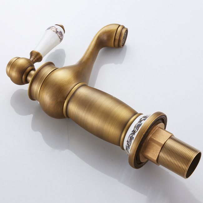 Rynx | Low-Arch Country Vessel Faucet Single-Lever Brass Faucet for Bathroom
