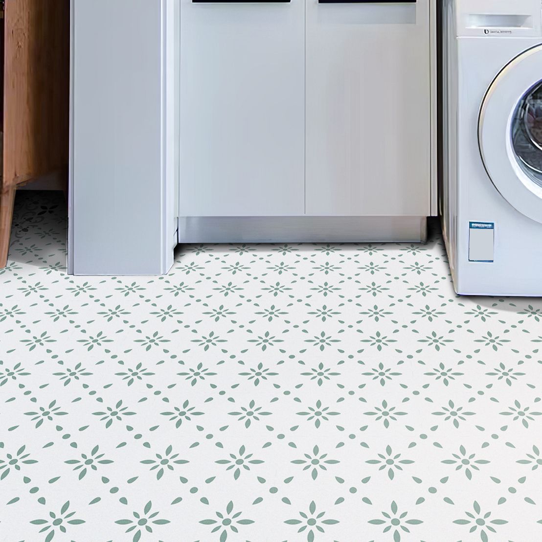 Rynx | Print PVC Peel & Stick Tile Field Tile for Kitchen and Bathroom Back Wall