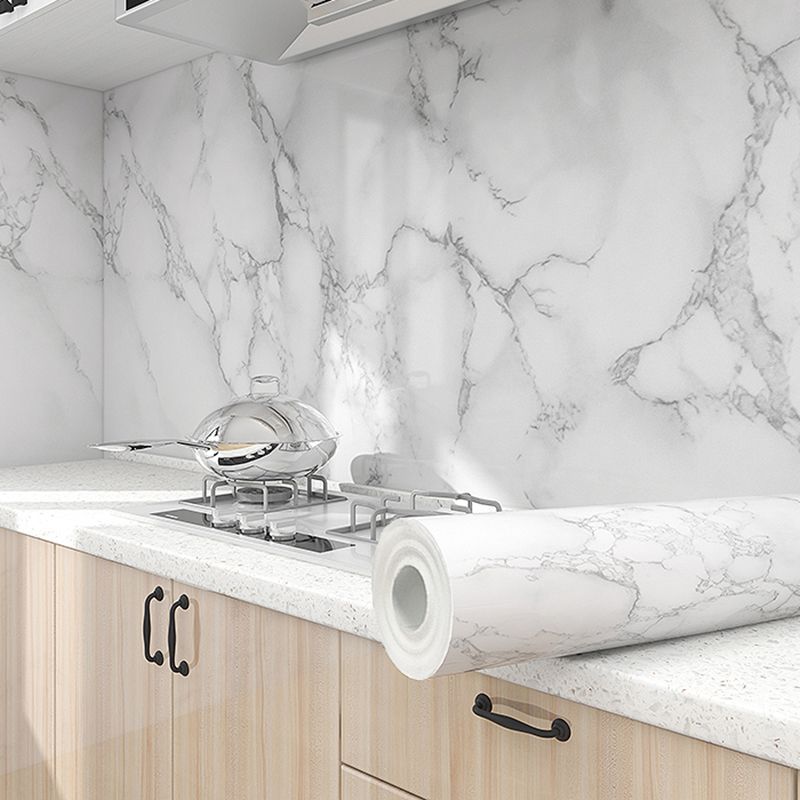 Rynx | Modern splash guard tile waterproof marble print peel and stick tile for the kitchen