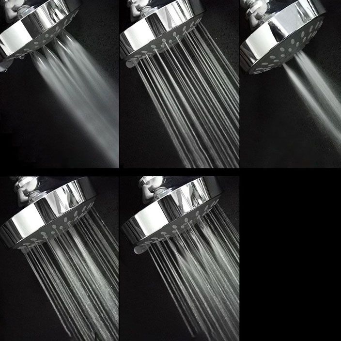 Rynx | Modern Standard 5 Settings Shower Head Round Metal Adjustable Spray Pattern Shower Head