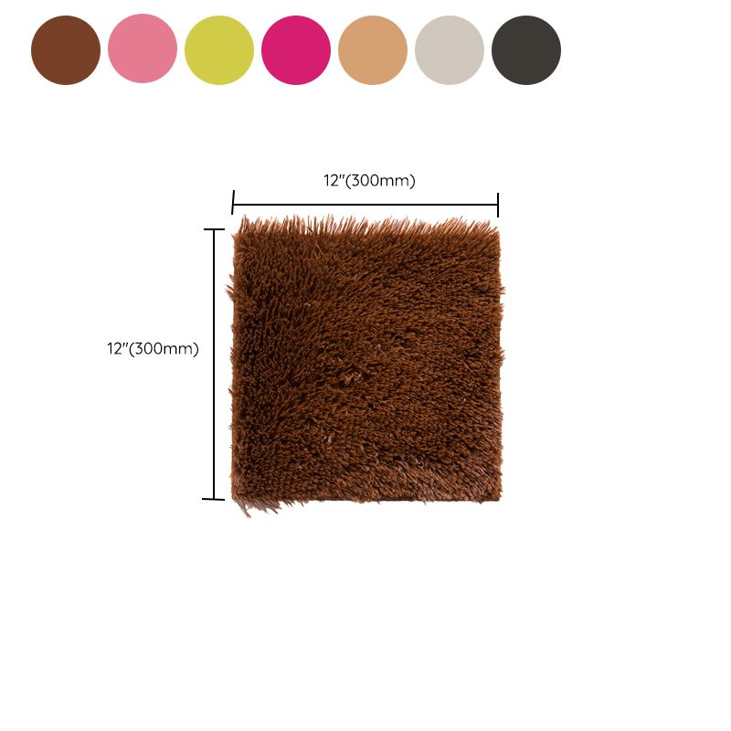 Rynx | Basic carpet tiles solid color long pile square bedroom carpet tiles
