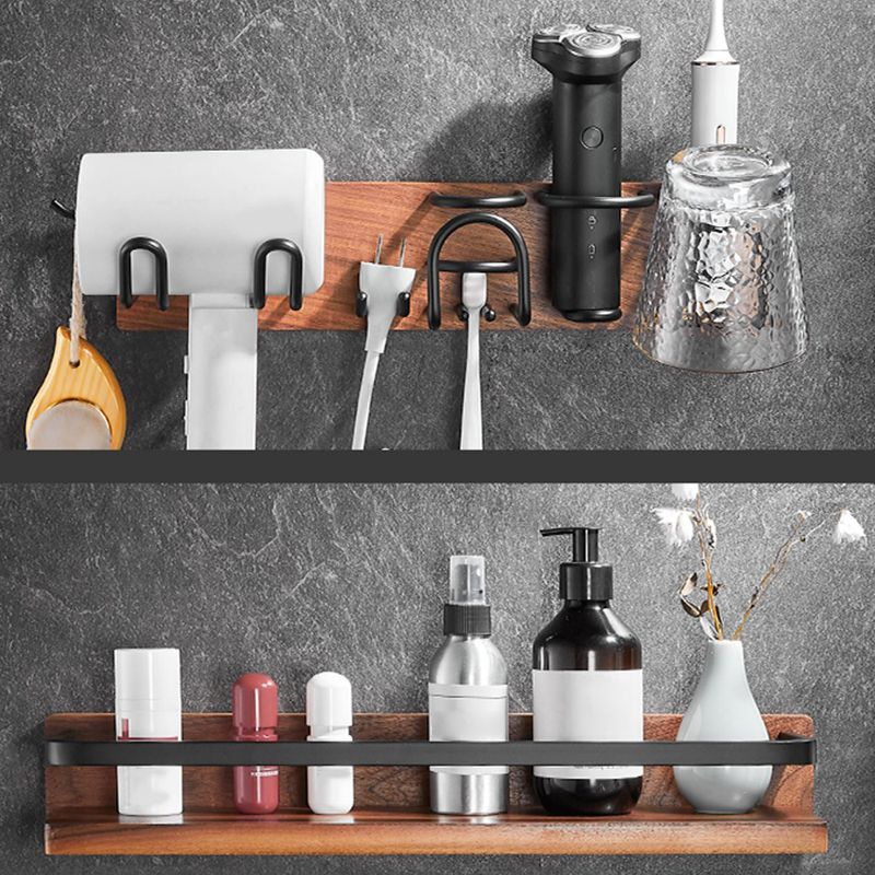 Rynx | Modern black bathroom set bathroom shelf towel bar bathroom accessories set