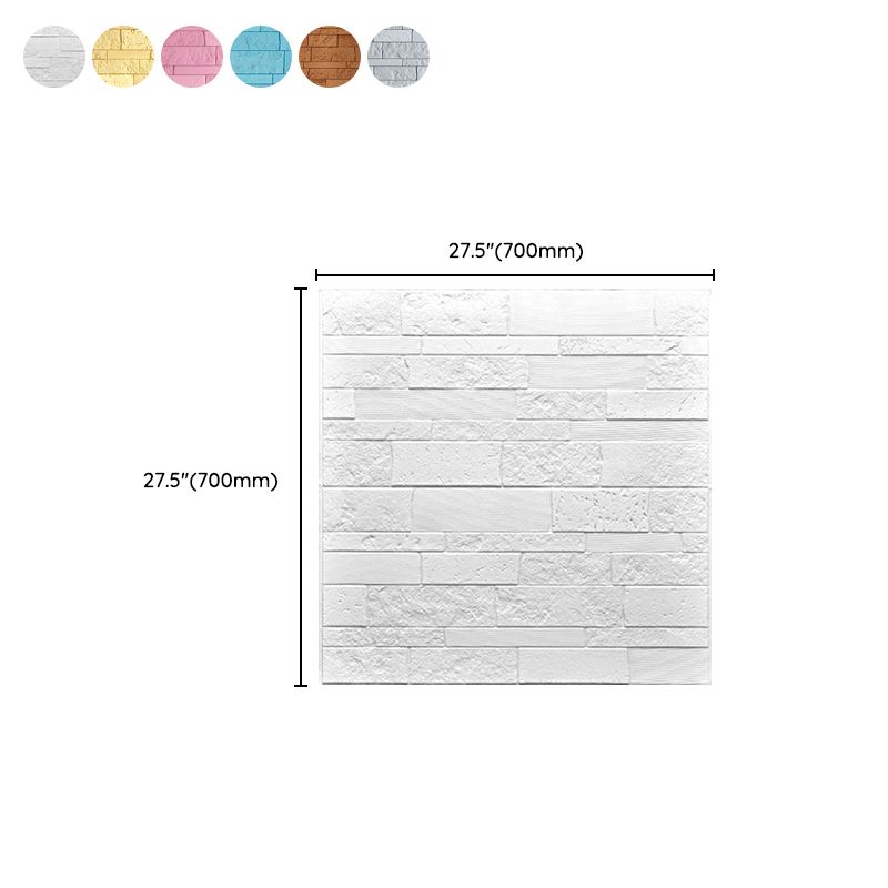 Rynx | Industrial 3D Brick Wall Plank Bathroom Living Room Wall Panel Set of 10